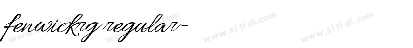 fenwickrg regular字体转换 fenwickrg regular字体转换